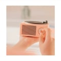 Miniatyrbilde 2 av 4: Liten trådløs multifunksjonell Bluetooth vinylplate spiller (rosa)