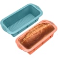 Miniatyrbilde 1 av 5: 2 stk. Former, Form, Ikke-klebende Rektangulære Former for Kaker Konditoribakst DIY Bakverk Kake Brødbaking
