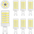 Miniatyrbild 1 av 5: G9 LED-lampa Kallt Vit, 10W G9-lampa 6000K glödlampa, 6-pack