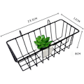 Miniatyrbillede 5 af 5: Metal Mesh Hylde Kurve Væghængt Kurv Væg Organizer