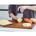 Miniatyrbilde 1 av 5: Grønnsaks- og bølgekutter i rustfritt stål, potetskutter for frukt