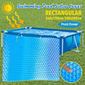 Miniatyrbillede 5 af 5: Bobleovertræk - Rektangulært solcellepoolovertræk Beskyttende overtræk Solcellepoolvarmer Udendørs have Termisk isoleringsfilm til swimmingpool 200 cm x 300 cm