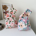Miniatyrbilde 5 av 5: Kvinners lommebok myntveske Takk Wrist Bag All-Match Wrist Bag Håndveske Kunstnerisk Walking Carry Bag Blå