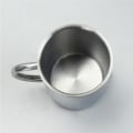 Miniatyrbilde 4 av 5: 304 Rustfritt Stål Dobbel Isolasjon Kaffe Drikke Melk Vann Kopper Slitesterk Drikkkopp med Lopp 200ml