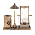 Miniatyrbillede 1 af 5: Timglas Timer Natlys GULD Guld