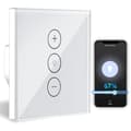 Dimmer, WiFi-ljusdimmer med procentfunktion och timerfunktion, WLAN röststyrd infälld ljusdimmer