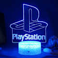 Miniatyrbilde 4 av 5: Kreativt 3D nattlys Akrylspill LED fargerik skrivebordslampe Crack: 16-fargers fjernkontroll Gamepad(41)