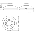 Miniatyrbillede 4 af 5: Fodkontakt til lampe - Sort