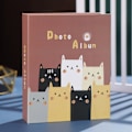 Pikkukuva 2 / 5: Piirretty 7\" Print Perhekuva Scrapbook Album 100 kuvaa Muistoalbumi Koti Sisustus null - Piirretty kissa