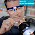 Miniatyrbillede 3 af 5: Håndfri forstørrelsesglas med 2 LED-lamper, USB-opladelig LED