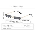 Miniatyrbilde 2 av 5: En-delt hjerte solbriller Rimless Heart Party Briller A