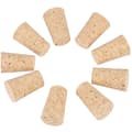 10-pack koniska naturkorkar för vin- och ölflaskor, flexibla träflaskförseglingar, 22 x 18 x 35 mm