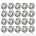 Miniatyrbillede 1 af 5: 608zz Kuglelejer, Abec 7, 20 stk. Speed ​​Bearings Kvalitetslejer til ruller, skateboard, longboard, waveboard