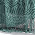Miniatyrbillede 4 af 5: TG Grøn Sengetæppe Grøn Sofa Kast Strikket Sengetæppe Grøn Sofa