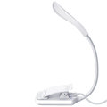INF Leselampe, LED-boklampe med 3 lysmoduser, oppladbar Vit