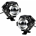 Miniatyrbilde 1 av 5: 2 stk 125W Motorsykkel Hovedlys Ekstra LED Tåkelys Motorsykkel Spotlys 1200LM U5 Vanntett Motorsykkel Scooter 4-hjuling