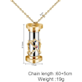 Miniatyrbilde 3 av 5: 1 bit gull Kalejdoskop Diamant henge halskjede Dame Clavic