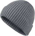 Ullvinterhattar för män, stickad mössa, varm, baggy mössa mörkgrå Dark Gray