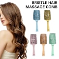 Pikkukuva 4 / 5: TG Borst Detangling Boar Hair Borsthuvud Scalp Massage Vented Com sininen 1 kpl
