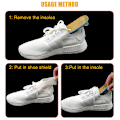 Pikkukuva 4 / 5: Trainer Comfy Anti Crease Sneaker Shields Kengän Suojaimet Valkoinen White L