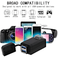 Miniatyrbilde 3 av 3: Motorsykkellader 2 USB-porter Pluggadapter Rask lading 3.0 12-24v USB Mobiltelefon Strøm med Bryter for Motorsykler