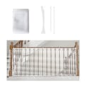 Miniatyrbilde 1 av 5: Barnesikkerhetsnett, babysikkerhetsnett for balkong og trapper, 300 L x 79 H cm, robust, justerbart trappegjerde, nettsikkerhetsgjerde for katter og leker, hvit