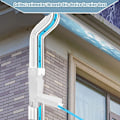 Miniatyrbild 3 av 3: Regnvattenuppsamlingsset, rektangulär stuprörsvattenuppsamlare, regnvattenuppsamlingssystem, universell regnvattenavledare för stuprör