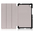 Miniatyrbillede 2 af 4: Sort PU-etui med tredelt stativ til din Lenovo Tab M7 TB-7305