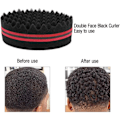 Miniatyrbillede 3 af 4: TG Spiral Styling Massage Svamp Hårbørste Tool Quick Curl (Rød) 2 stk