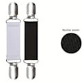 Miniatyrbild 1 av 9: Source Anti-halk lakan triangel fixeringsklämma Justerbar klämma lakan spänne täcke täcke överdrag fixeringsanordning Ny Black two clips 1 pack