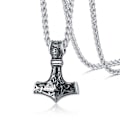 Pikkukuva 1 / 4: Viikinkikaulakoru Thorin vasara Mjolnir ketju hopea silver