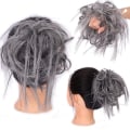 Pikkukuva 1 / 5: TG Rufiga hiuslisäkkeet Messy Bun hius Scrunchies Pidennykset Hiuslisäkkeet ja poninhäntä Hiusten pidennykset