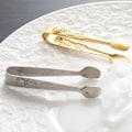 Miniatyrbillede 3 af 5: Rose Håndtag Sukkertang Rustfrit Stål Mini Sukkertang Skridsikker Appetitvækker Godteriservice Tange Kaffe Te Køkkenservice (2 stk)