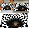 Miniatyrbild 3 av 4: Qian It Joker Illusion Dörrmatta Halloween-mattor
