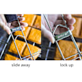 Miniatyrbillede 5 af 5: Grillkurv Metal Mesh Grill Pølseholder Net Picknickkamera Sort En One Size