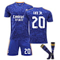 Pikkukuva 1 / 5: Lapsen / aikuisen 21 22 MM-kisat Real Madrid jalkapallopaita setti Modric-10 28# UINI JR-20 26#