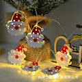 Miniatyrbillede 9 af 9: LED julelysstreng smedejern julemand snemand hjorte juletræ jule strømpe dekoration lys jul 【Warm Light】Christmas Mix and Match 2AA battery model - 1.5m 10 lights