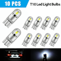 Pikkukuva 2 / 4: 10 kpl 6000k Canbus T10 168 194 W5w Kupu, Rekisterikilven, Sivuvalon LED-Lamppu Valkoinen