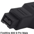 Miniatyrbillede 5 af 8: FireWire IEEE 1399 Type A 400 6-bens hun til 1394 Type B 800 9-bens