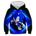 Sonic The Hedgehog 3D-tryckt Huvtröja för Barn Pojkar_yu 150cm