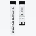 Miniatyrbillede 2 af 5: Silikonarmband Hvid & Sort til Garmin Fenix ​​5X/6X Hvid, sort