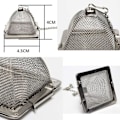 Miniatyrbilde 3 av 5: Tekanne rustfritt stål mesh tesil 2-pakning