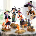 Pikkukuva 3 / 5: Taianomainen Halloween-hahmo, Uudet viehättävät noitavalkot Halloweenille Kaunis noitakuva Noita