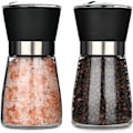 Miniatyrbild 1 av 5: Salt- och pepparkvarnar, 2-pack kryddkvarnar i glasflaskor, ett perfekt verktyg för köket