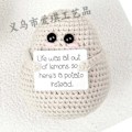 Miniatyrbilde 9 av 9: Amazons bestselgende ull Håndheklet froskeornament for emosjonell støtte, positivt energikort P Card Lop Rabbit 1
