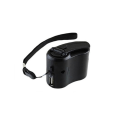 Miniatyrbilde 4 av 5: Vevbar USB hånddynamo lader med lys Mobiltelefon Nødlader USB blå