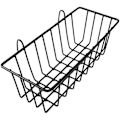 Miniatyrbillede 4 af 5: Metal Mesh Hylde Kurve Væghængt Kurv Væg Organizer