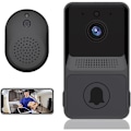 Miniatyrbild 1 av 5: 1 st Trådlös Fjärrkontroll Video Dörrklocka Smart Hem Intercom HD Mörkerseende Wifi Laddning Smart Dörrklocka Tvåvägs Samtal APP Kontroll av DEBUNS