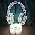 Miniatyrbillede 4 af 5: H?rlurar 3D Natlampe 16 Farver, 7 Farver med