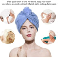 Miniatyrbillede 3 af 4: TG 2 stk mikrofiber håndklæder, turban hårhåndklæder, superabsorberende tørre